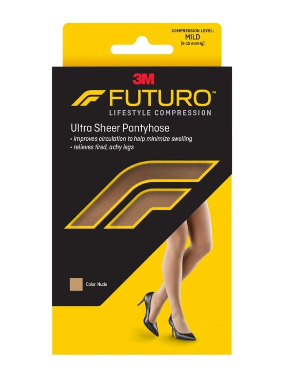 NEW 3M Futuro Ultra Sheer Mild Compression Nude Plus Size Beige Tights Pantyhose